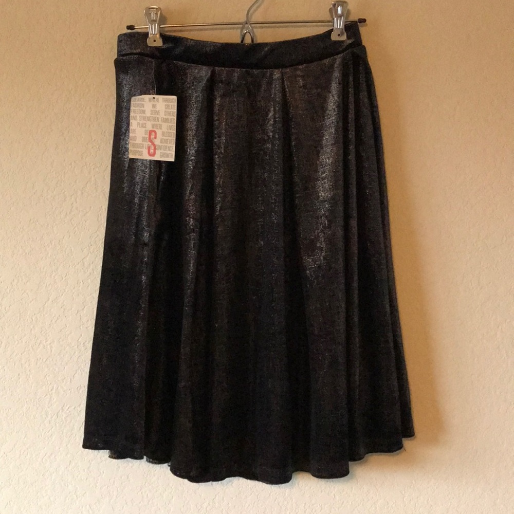 LuLaRoe Elegant Madison Bronze-Black Skirt